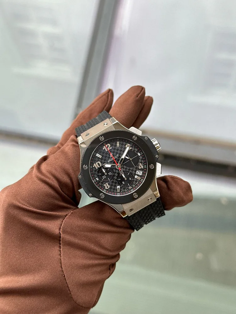 Hublot Big Bang 41 mm Steel Ceramic Chronograph Box & Papers 2007